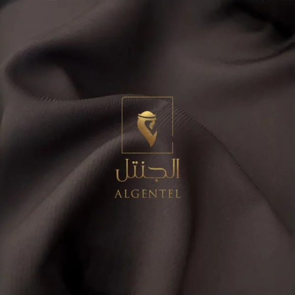 الجنتل للأقمشة الرجالية - سميراميس مقلّم (بني غامق)