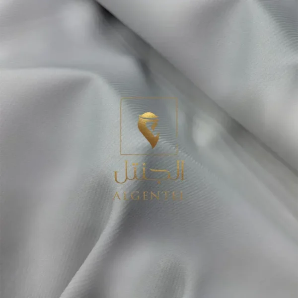 الجنتل للأقمشة الرجالية - سميراميس مقلّم (رمادي فاتح)